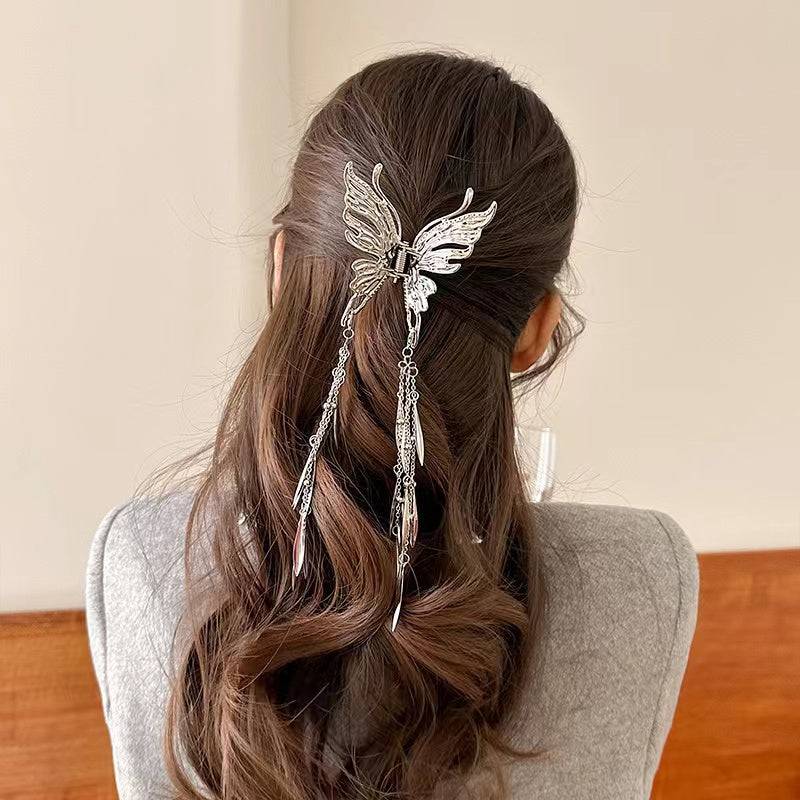 Butterfly Hair Claw with Fringes