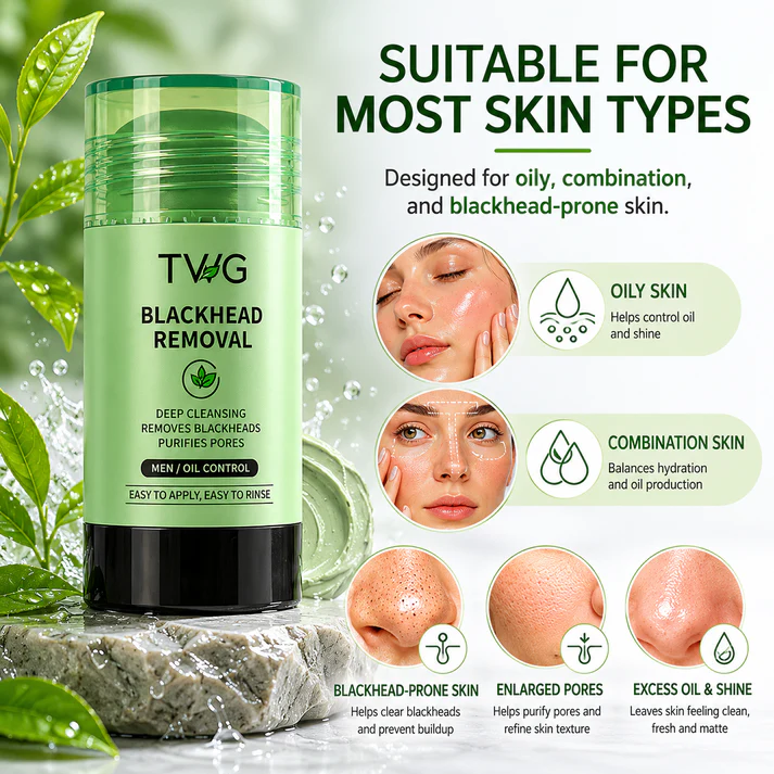 Green Tea Clay Mask Stick – Daily Skin Reset Ritual 💚