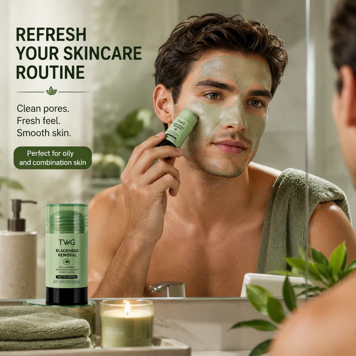 Green Tea Clay Mask Stick – Daily Skin Reset Ritual 💚