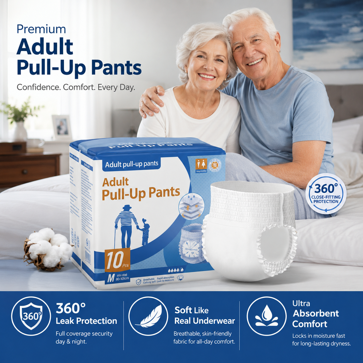 360° Leak Proof Adult Pull-Up Pants 💧 Ultimate Comfort